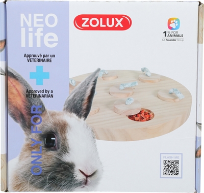 Zolux Neolife Treat Tray Konijn Hout 23x23 cm