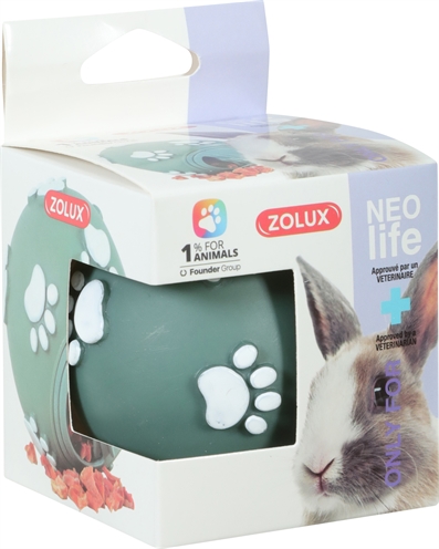 Zolux Neolife Snackbal Konijn Groen 7x7x7 cm
