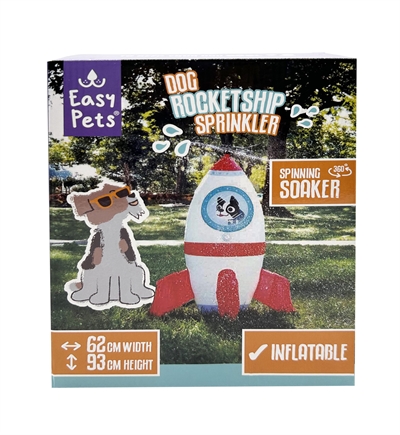 Easypets Summer Rocketship Sprinkler 60x55x93 cm