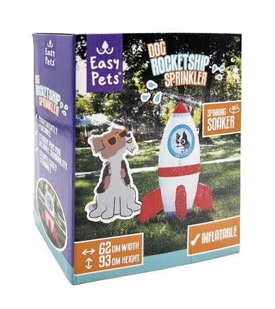 Easypets Summer Rocketship Sprinkler 60x55x93 cm