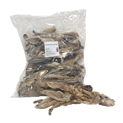 Petsnack Konijnenoren Met Vacht 1 kg