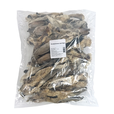 Petsnack Konijnenoren Met Vacht 1 kg