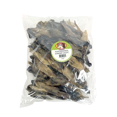 Petsnack Konijnenoren Zonder Vacht 1 kg