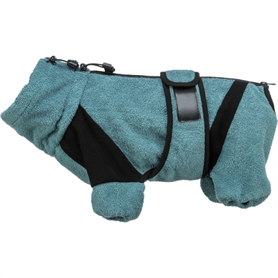 Trixie Badjas / Huisoverall Badstof Petrol 38 cm