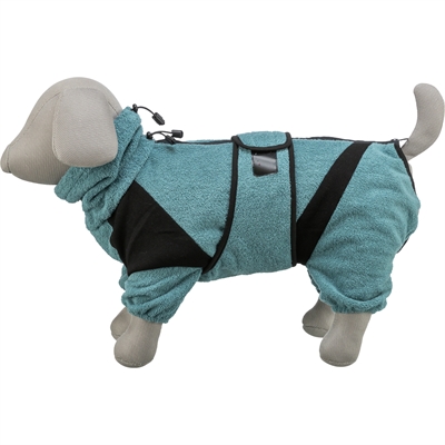 Trixie Badjas / Huisoverall Badstof Petrol 38 cm