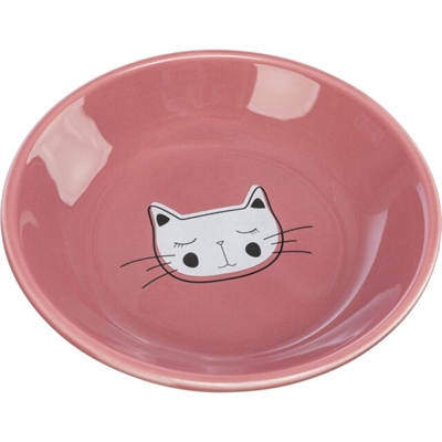 Trixie Voerbak / Drinkbak Kat Verhoogd Keramiek Assorti 200 ml 14 cm