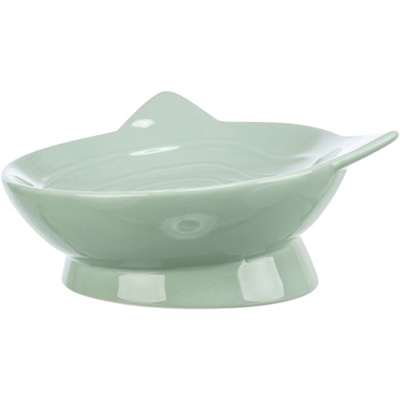 Trixie Voerbak / Drinkbak Kat Viviana Keramiek Salie 150 ml 14 cm