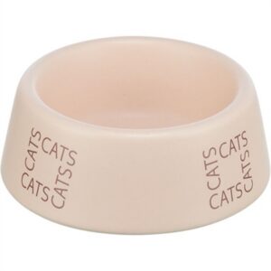Trixie Voerbak / Drinkbak Kat Cats Keramiek Roze 150 ml 12 cm 4 st