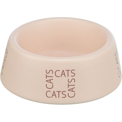 Trixie Voerbak / Drinkbak Kat Cats Keramiek Roze 150 ml 12 cm 4 st