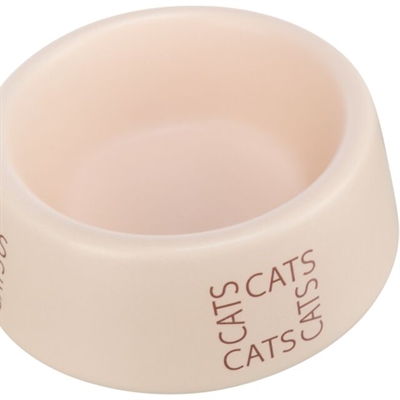Trixie Voerbak / Drinkbak Kat Cats Keramiek Roze 150 ml 12 cm 4 st