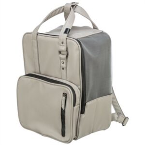Trixie Hondentas Rugtas Citystyle Kunstleer Lichtgrijs 30x20x40 cm