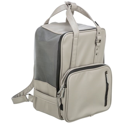 Trixie Hondentas Rugtas Citystyle Kunstleer Lichtgrijs 30x20x40 cm