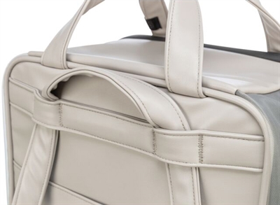 Trixie Hondentas Rugtas Citystyle Kunstleer Lichtgrijs 30x20x40 cm