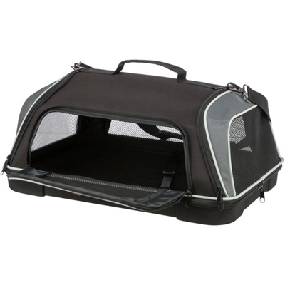 Trixie Hondentas Vliegtuigtas Boarding Zwart / Grijs 55x40x23 cm