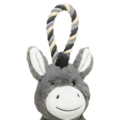 Trixie Ezel Pluche / Touw 66 cm 2 st