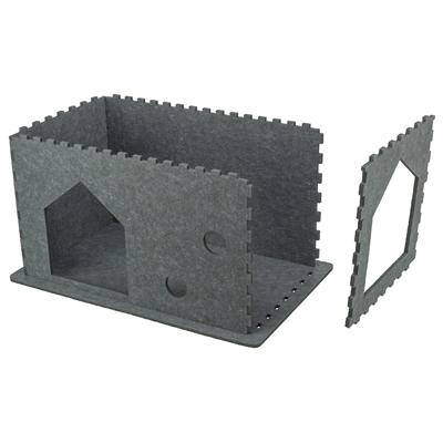 Trixie Kattenmand Huis Lene Vilt Grijs 54x30x35 cm