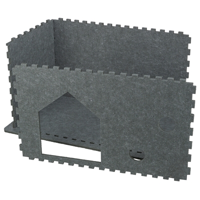 Trixie Kattenmand Huis Lene Vilt Grijs 54x30x35 cm