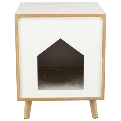 Trixie Kattenmand Huis Isa Houtlook Lichtbruin / Wit 40x40x50 cm