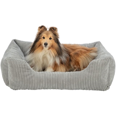 Trixie Hondenmand Vital Jonna Ribfluweel Grijs 60x50 cm