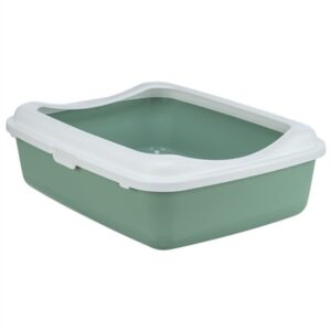 Trixie Kattenbak Classic Met Rand Salie / Wit 37x48x15 cm