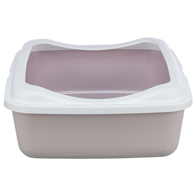 Trixie Kattenbak Classic Met Rand Lila / Wit 37x48x15 cm