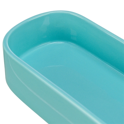 Trixie Voerbak / Drinkbak Ovaal Keramiek Assorti 22x10 cm 600 ml