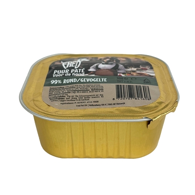 Freds Kuipje Hond Puur Rund / Gevogelte 9x300 gr
