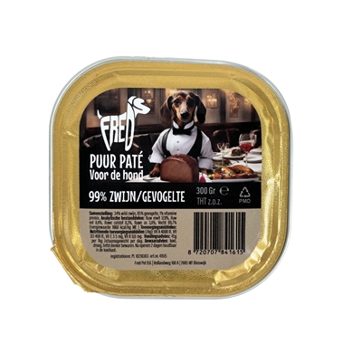 Freds Kuipje Hond Puur Wild Zwijn / Gevogelte 9x300 gr