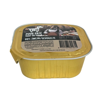 Freds Kuipje Hond Puur Wild Zwijn / Gevogelte 9x300 gr