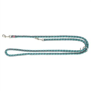 Trixie Hondenriem Cavo Verstelbaar Aqua / Grafiet Grijs 200x1.2 cm