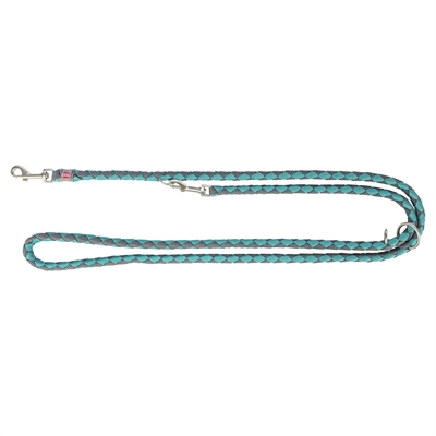 Trixie Hondenriem Cavo Verstelbaar Aqua / Grafiet Grijs 200x1.2 cm
