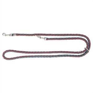 Trixie Hondenriem Cavo Verstelbaar Sangria / Petrol 200x1.2 cm