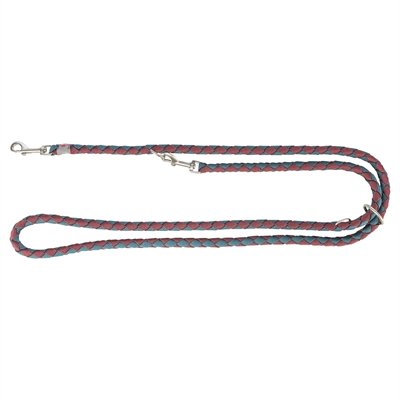 Trixie Hondenriem Cavo Verstelbaar Sangria / Petrol 200x1.2 cm