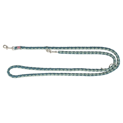 Trixie Hondenriem Cavo Verstelbaar Petrol / Salie Groen 200x1.2 cm