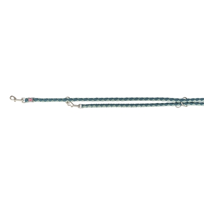 Trixie Hondenriem Cavo Verstelbaar Petrol / Salie Groen 200x1.2 cm
