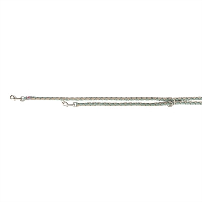 Trixie Hondenriem Cavo Verstelbaar Salie Groen / Zand 200x1.2 cm