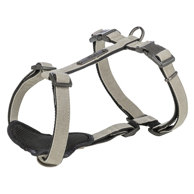 Trixie Hondentuig Citystyle H-Tuig Katoen Lichtgrijs 30-44x1 cm