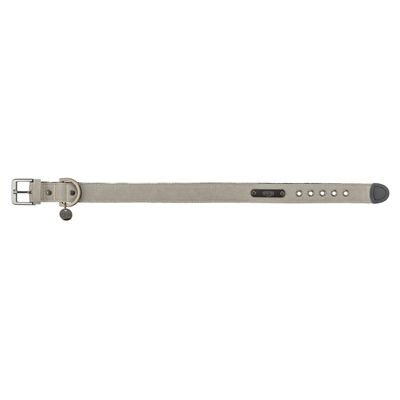 Trixie Halsband Hond Citystyle Extra Breed Katoen Lichtgrijs 25-32x2.5 cm