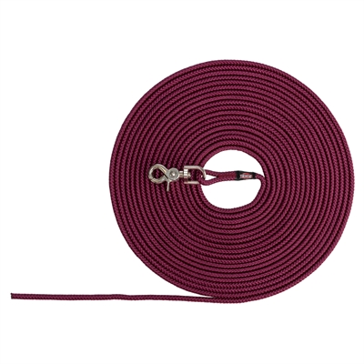 Trixie Hondenriem Sleeplijn Rond Zonder Handlus Sangria Rood 5 Mtr X 0.6 cm