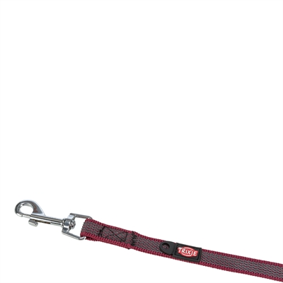 Trixie Hondenriem Sleeplijn Met Rubber Bekleed Sangria S/M 15 Mtr X 1.5 cm