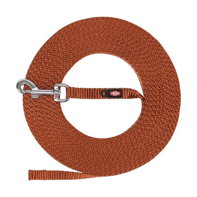 Trixie Hondenriem Sleeplijn Extra Licht Roest XS/S 15 Mtr X 1 cm