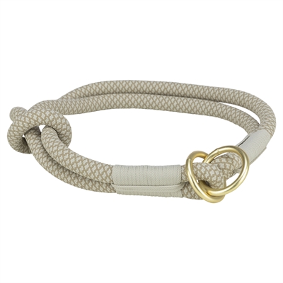 Trixie Halsband Hond Soft Rope Halfslip Lichtgrijs 25x0.6 cm