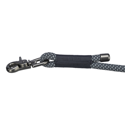 Trixie Hondenriem Soft Rope Verstelbaar Zwart / Grijs 200x0.6 cm