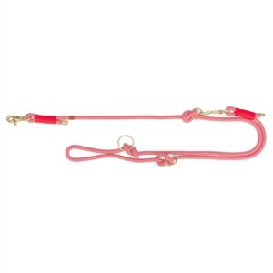 Trixie Hondenriem Soft Rope Verstelbaar Rood / Creme 200x0.6 cm