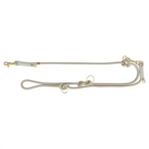 Trixie Hondenriem Soft Rope Verstelbaar Grijs / Lichtgrijs 200x0.6 cm