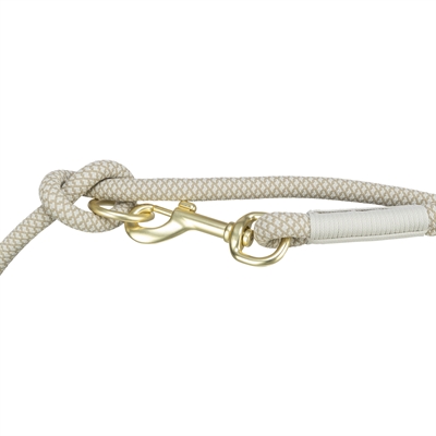 Trixie Hondenriem Soft Rope Verstelbaar Grijs / Lichtgrijs 200x0.6 cm