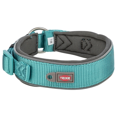 Trixie Halsband Hond Premium Extra Breed Aqua / Grafiet Grijs 27-35x2.5 cm