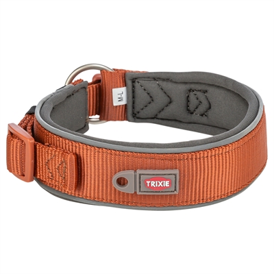 Trixie Halsband Hond Premium Extra Breed Roest / Grafiet Grijs 27-35x2.5 cm