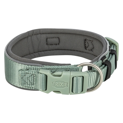 Trixie Halsband Hond Premium Extra Breed Salie / Grafiet Grijs 27-35x2.5 cm