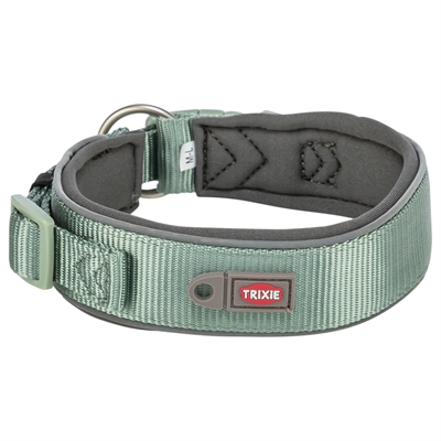Trixie Halsband Hond Premium Extra Breed Salie / Grafiet Grijs 27-35x2.5 cm